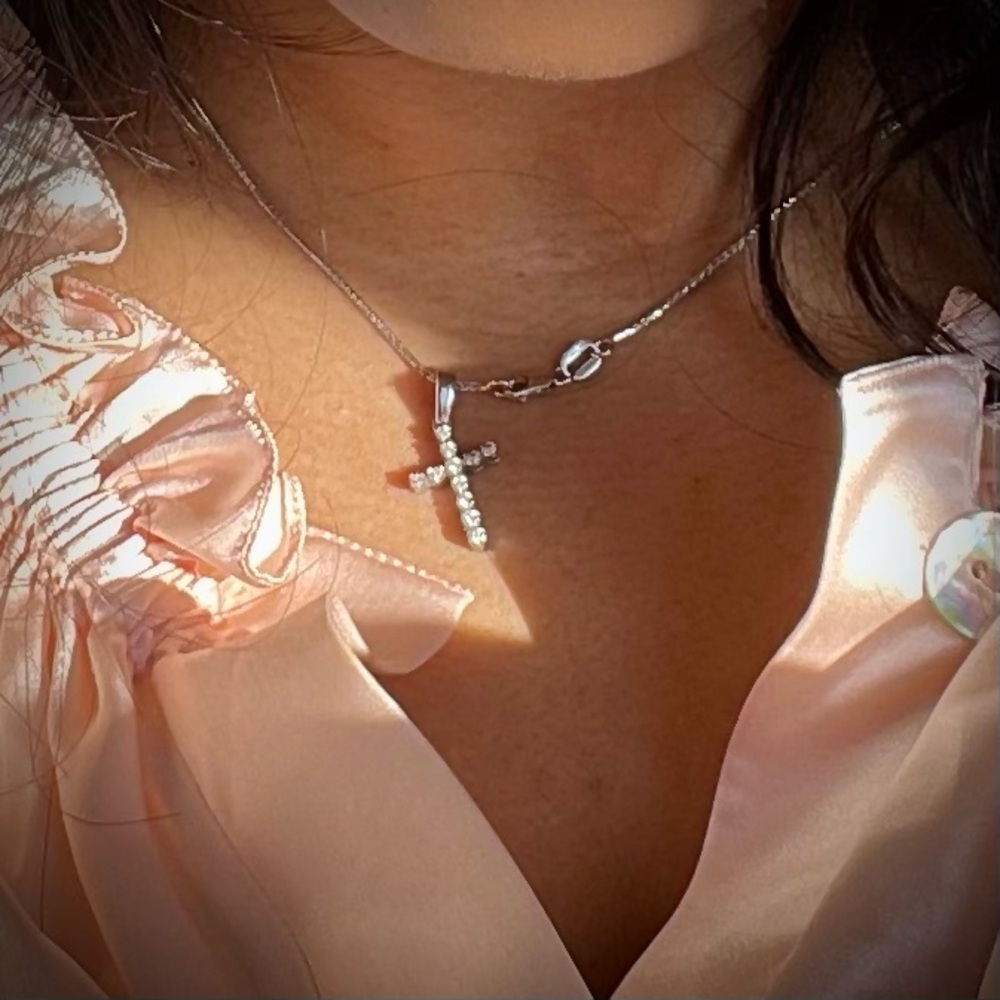 White gold wheat chain